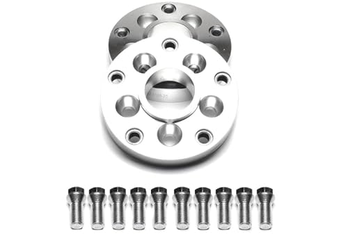 Adapterscheiben Lochkreisadapter aus Hochfestigkeitsaluminium gefertigt inklusive Schrauben zur Befestigung der Adapterscheiben 5x100 auf 5x130 M14 NLB 57,1 mm auf 72,6 mm 1039079 (25 mm) von X-Parts