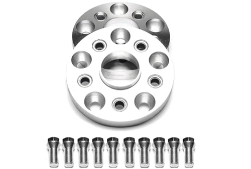 Adapterscheiben Lochkreisadapter aus Hochfestigkeitsaluminium gefertigt inklusive Schrauben zur Befestigung der Adapterscheiben 5x112 auf 5x100 M14 NLB 57,1 mm (20 mm) von X-Parts