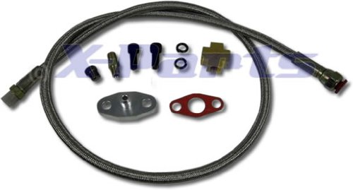 Öl-Zulauf Turbolader Leitung Set für Garrett GT25 GT28 GT30 GT35 von X-Parts