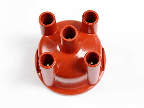 X-Parts Zündverteilerkappe für VW Bus T2/T3, Rot, Metall, Schnappverschluss, 1.9 & 2.1 Liter Benzin, Wasserboxer, OEM 026 905 207 von X-Parts