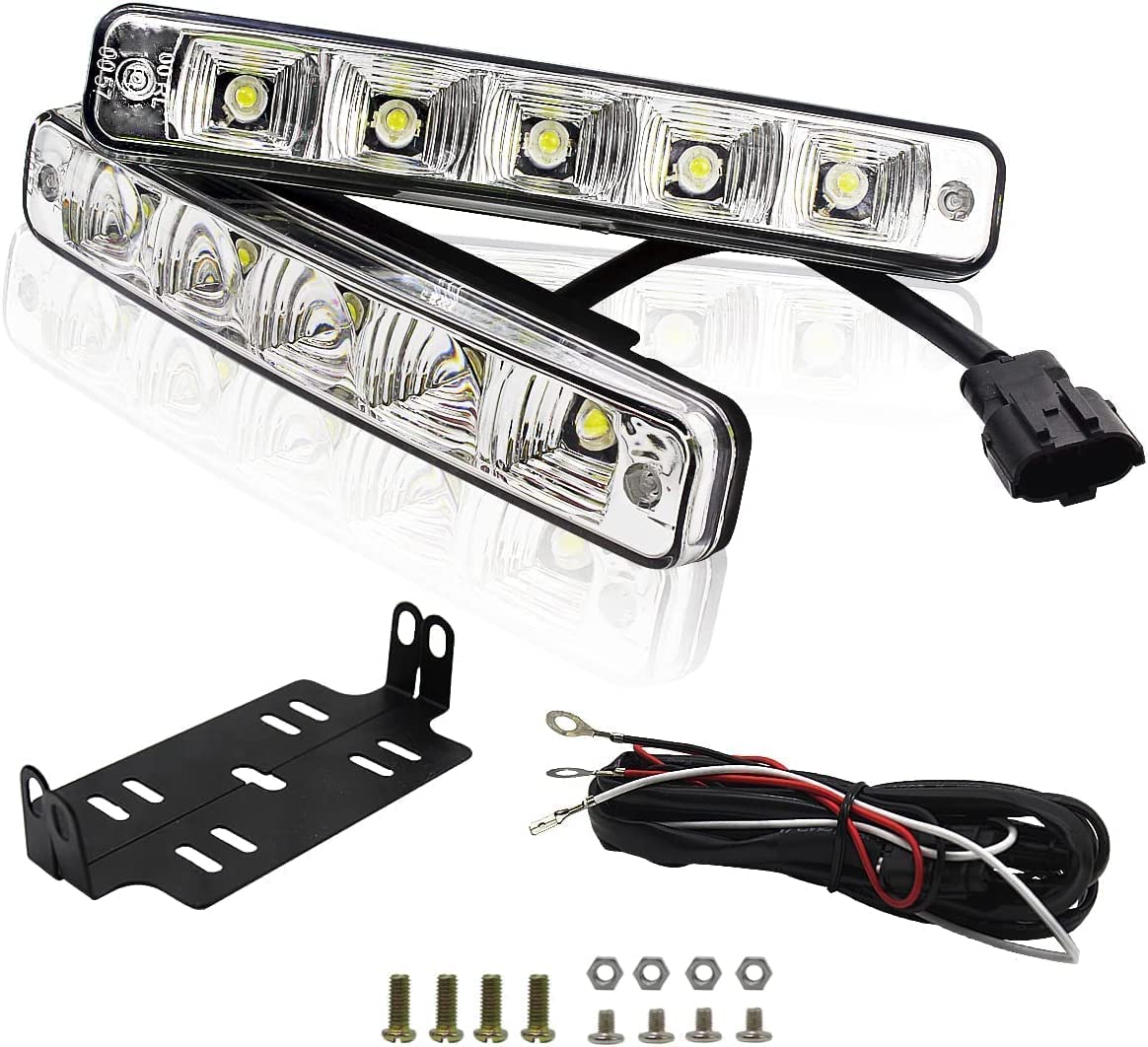 X SIM FITNESSX super helle LED Tagfahrlicht mit zulassung E4 10W 12V Auto KFZ Tagfahrleuchten daylight NEU (5 LED) von X SIM FITNESSX