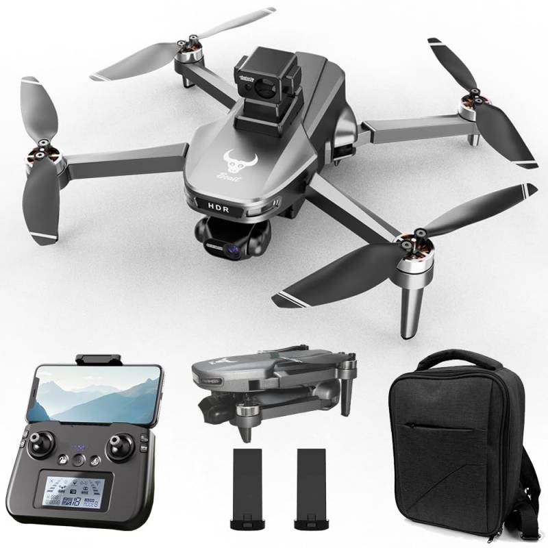 X-Verse SG109 MAX2 Drohne mit Kameras 4K, unter 249g, 3-Achsen Gimbal Stabilisierung, 360° Hindernisvermeidung, 30 Minuten Flugzeit, GPS Faltbarer Quadcopter mit Bürstenlosem Motor, 2 Batterien von X-Verse