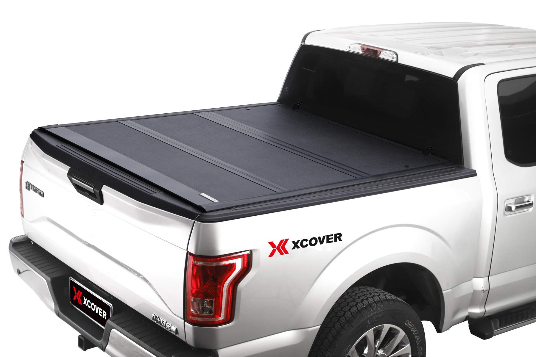 Xcover Low Profile Hard Folding Truck Bed Tonneau Cover Compatible with 2019 - 2022 Ram 1500 5.7 Ft Short Bed New Body Only (NOT for Classic Body, Track System, Rollbügel & Multifunction Heckgate ) von X XCOVER