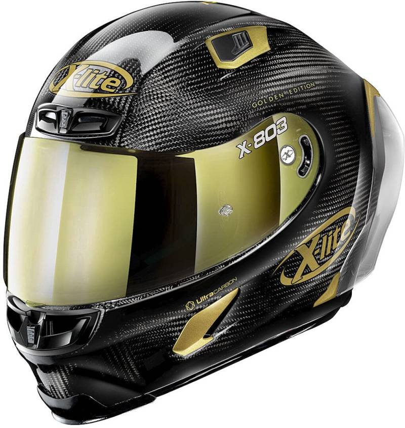 X-Lite X-803 RS Ultra Carbon Replica Golden Edition Helmet Helm XS (55) von X-lite