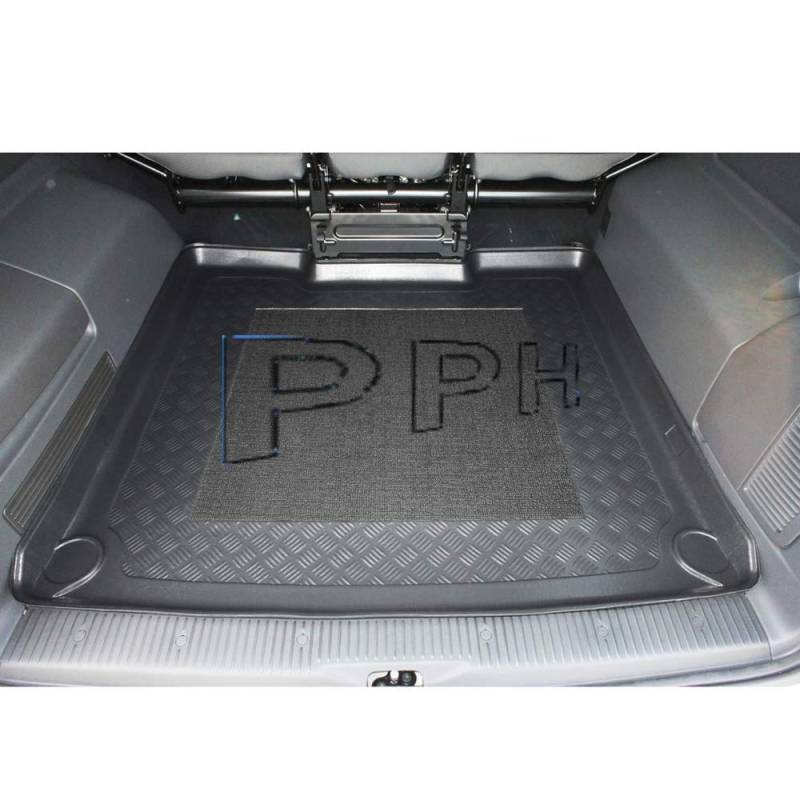 PPH - Kofferraumwanne für VW T5 von 2003-05.2015 / VW T6 von 06.2015-2019 / VW T6.1 Caravelle Lang Van ab Bj. 2019- Langer Radstand (L2) von X & Z