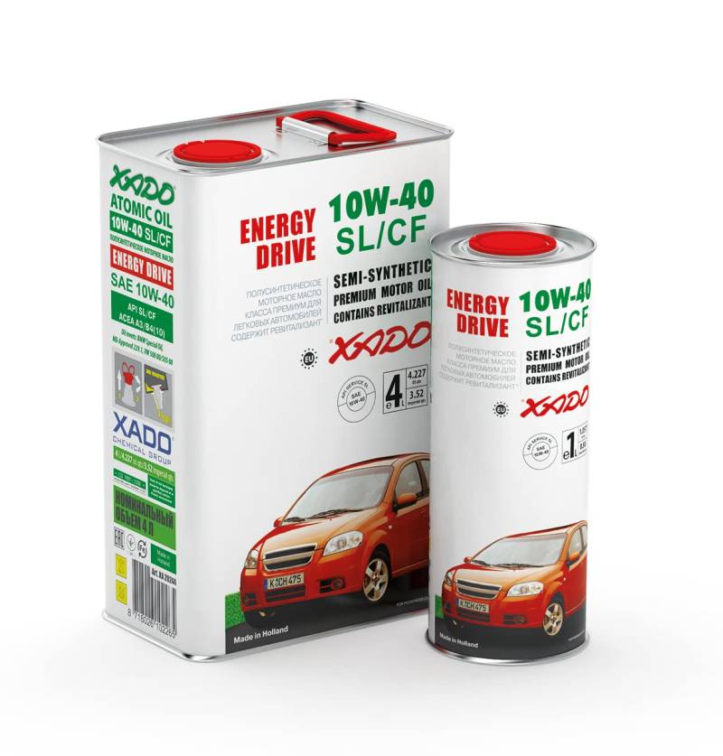 XADO Atomic Oil 10W-40 SL/CF Motorenöl Motor Öl 1 L von XADO