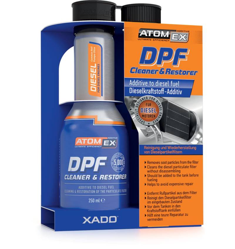 XADO DPF Reiniger Dieselpartikelfilter - Hochwirksames Diesel Additiv zur Partikelfilter Reinigung - Diesel Partikelfilter Schutz und Rußpartikelfilter Reiniger - DPF Reiniger Diesel für Dieselmotoren von XADO