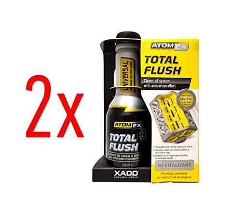 XADO Motor-Spülung Öl-System-Reiniger für Motoren - ATOMEX TotalFlush - 2er Set von XADO