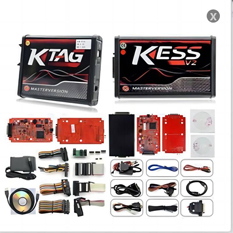 XAEIOW Auto für KESS V2 V5.017 ECU Tuning Full Kit and KTAG V7.020 V2.25 Red PCB European Edition von XAEIOW