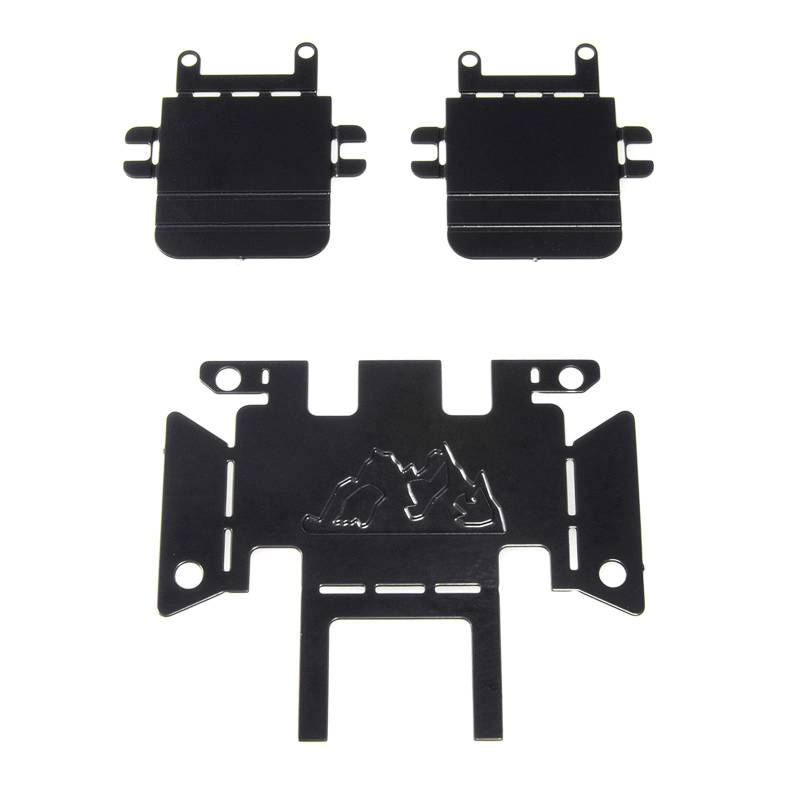 Unterfahrschutz aus Edelstahl für Vorder- und Hinterachsen, Schutzplatte für TRX4M 1/18 Fernbedienung, Crawler Auto, verbessertes Teil von XAGMODSHN