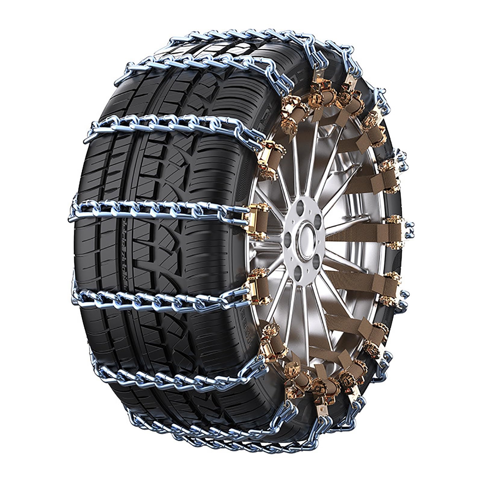 Geeignet For Reifenbreite 165–265 Mm Rutschfeste Kette For Autoreifen, 10 Stück Verstellbare Tragbare Schneekette Notfall-Traktionsgerät For Den Winter Geeignet For Limousine, Geländewagen, SUV von XAOXONGW