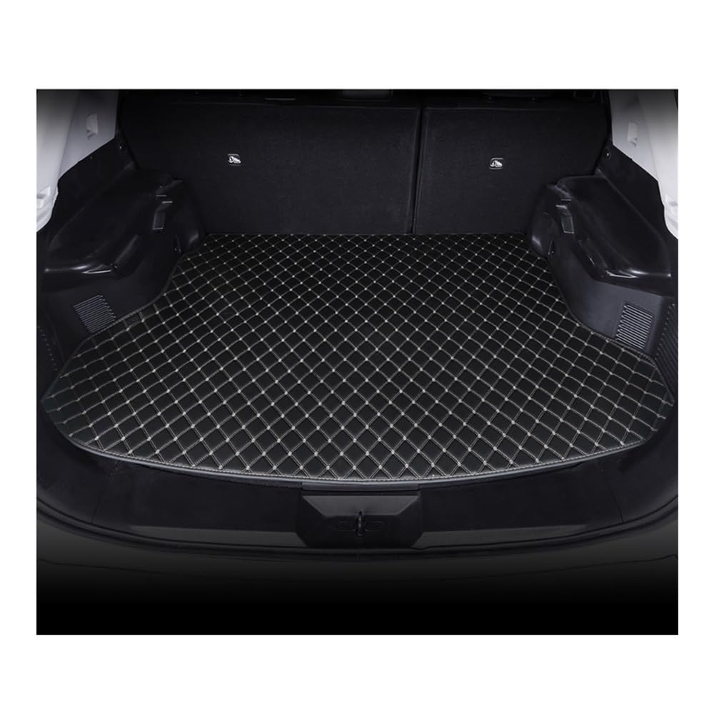 Für A5 4door 2012 2013 2014 2015 2016 PU Auto Kofferraum Schutzmatte Innenraum Autozubehör Teppich Kofferraumwanne(Black White) von XARNUH