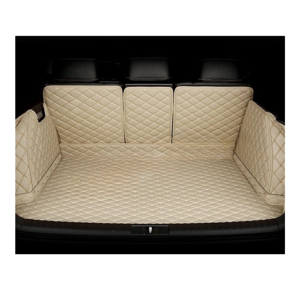 Für Benz Für C-Klasse W204 Für Limousine 2008-2013 Vollständige Abdeckung Kofferraummatte Autoabdeckung Pad Innenschutz Zubehör Kofferraumwanne(Beige) von XARNUH