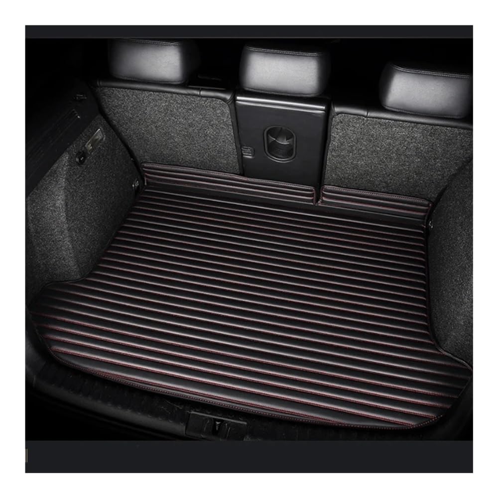 Für Golf Für Cabriolet 2011 2012 2013 2014 Vollständige Abdeckung Kofferraum Fracht Lagerung Teppich Liner Matte Zubehör Innen Kofferraumwanne(Black red) von XARNUH