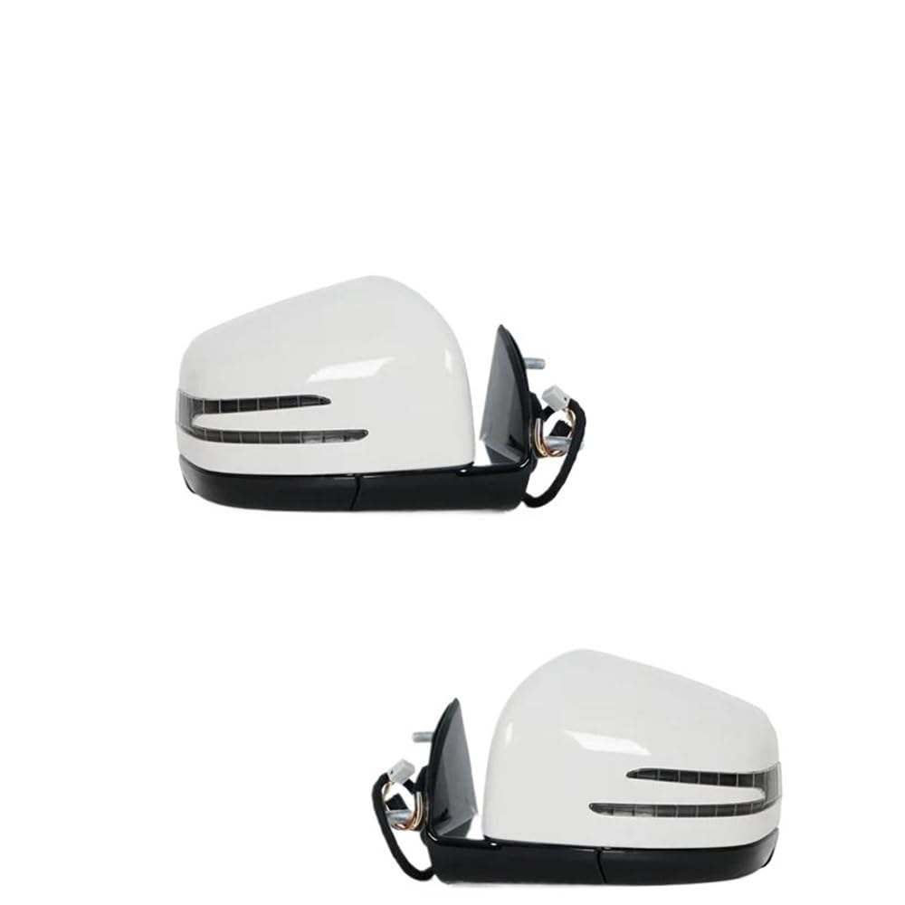 Für W164 X164 ML GL Cl 2005-2019 Auto Power Rückspiegel Seite Tür Spiegel Montage 1668100164 1668100264 Manueller Seitenspiegel(1Pair White) von XARNUH