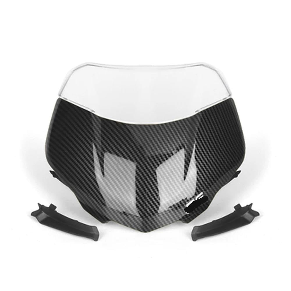 Windschild Motorrad Für Straße Für Triple Für 765RS Für Moto2 2023 Motorrad Zubehör Windschutzscheibe Windschutzscheibe Für Sport Windschutzscheibe Deflektor Verkleidung Deflektor(Carbon fibre set) von XARNUH