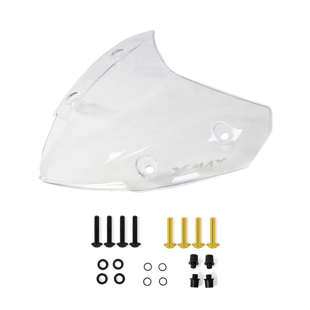 Windschild Motorrad Für XMAX300 Für XMAX250 2017 2018 2019 2020 2021 2022 Motorrad Für Sport Windschutzscheibe Front Verkleidung Deflektor Verkleidung Deflektor(Transparent) von XARNUH