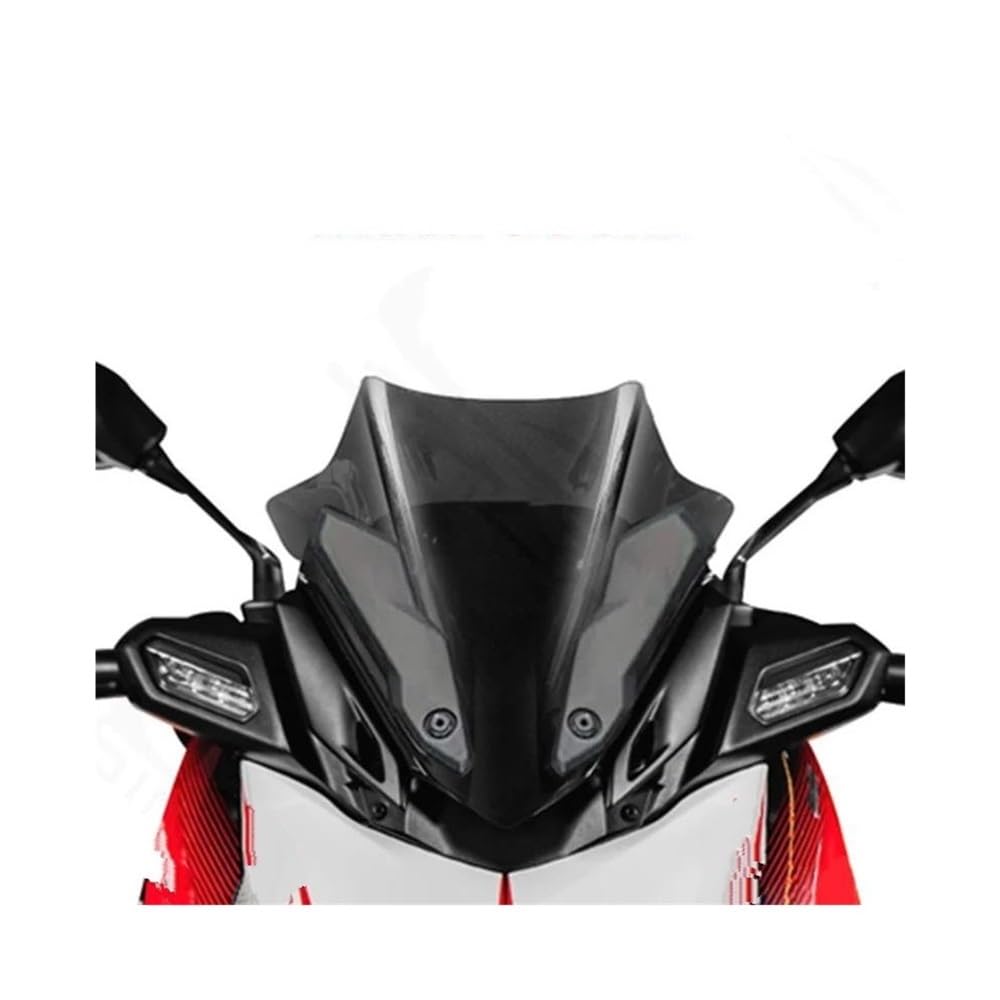 Windschild Motorrad Für XMAX300 Für XMAX250 2023 2024 Windschutzscheiben Motorrad Für Sport Windschutzscheibe Windabweiser Visier Verkleidung Deflektor(Black) von XARNUH