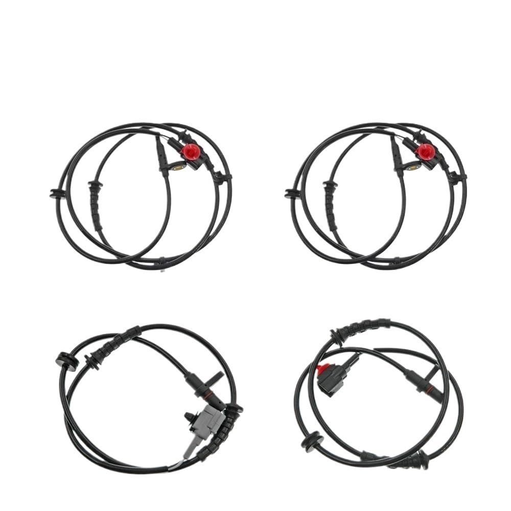 XARNUH ABS Raddrehzahlgeber Set Vorne Hinten Links Rechts ABS Rad Geschwindigkeit Sensor Für Für Tiida C11X 2007-2013 Für Sylphy Für Livina Für Geniss 47910-1JY0A 47900-1JY0A ABS Sensor von XARNUH