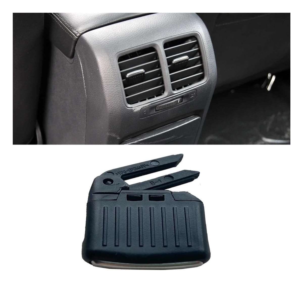 XARNUH Frontluftgitter Für Golf 6 Für GTI R20 Für Variante 2009-2012 X1 Innen Dash AC Air Vent Slide Grill Clip Trim 5K0819703 5K0819728N 1K0819203(Rear) von XARNUH