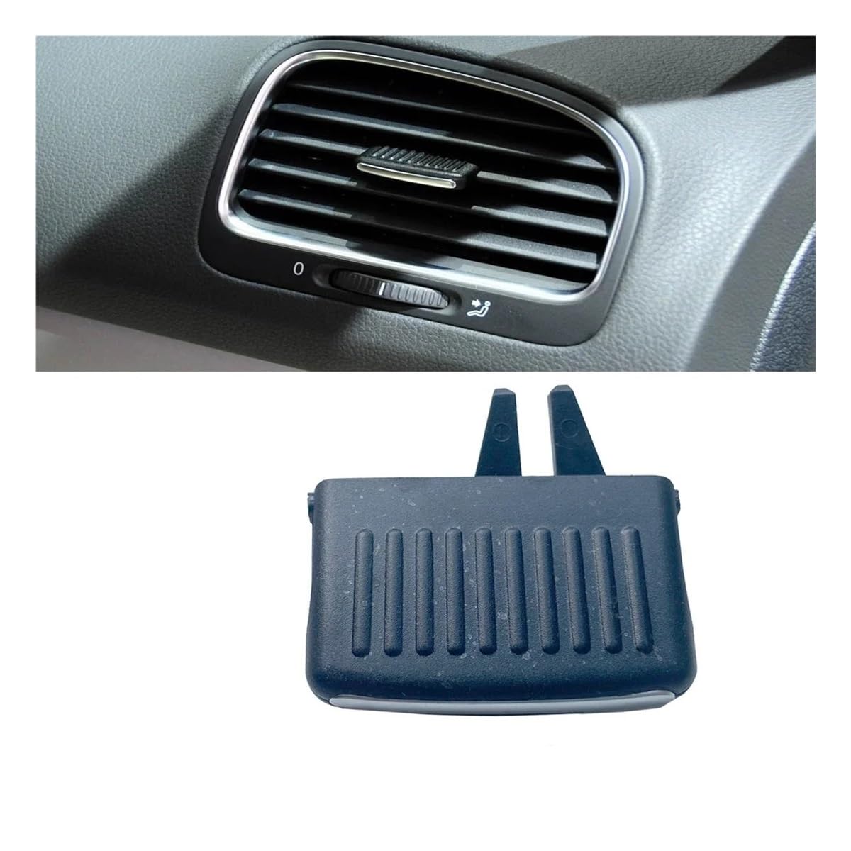 XARNUH Frontluftgitter Für Golf 6 Für GTI R20 Für Variante 2009-2012 X1 Innen Dash AC Air Vent Slide Grill Clip Trim 5K0819703 5K0819728N 1K0819203(Right) von XARNUH