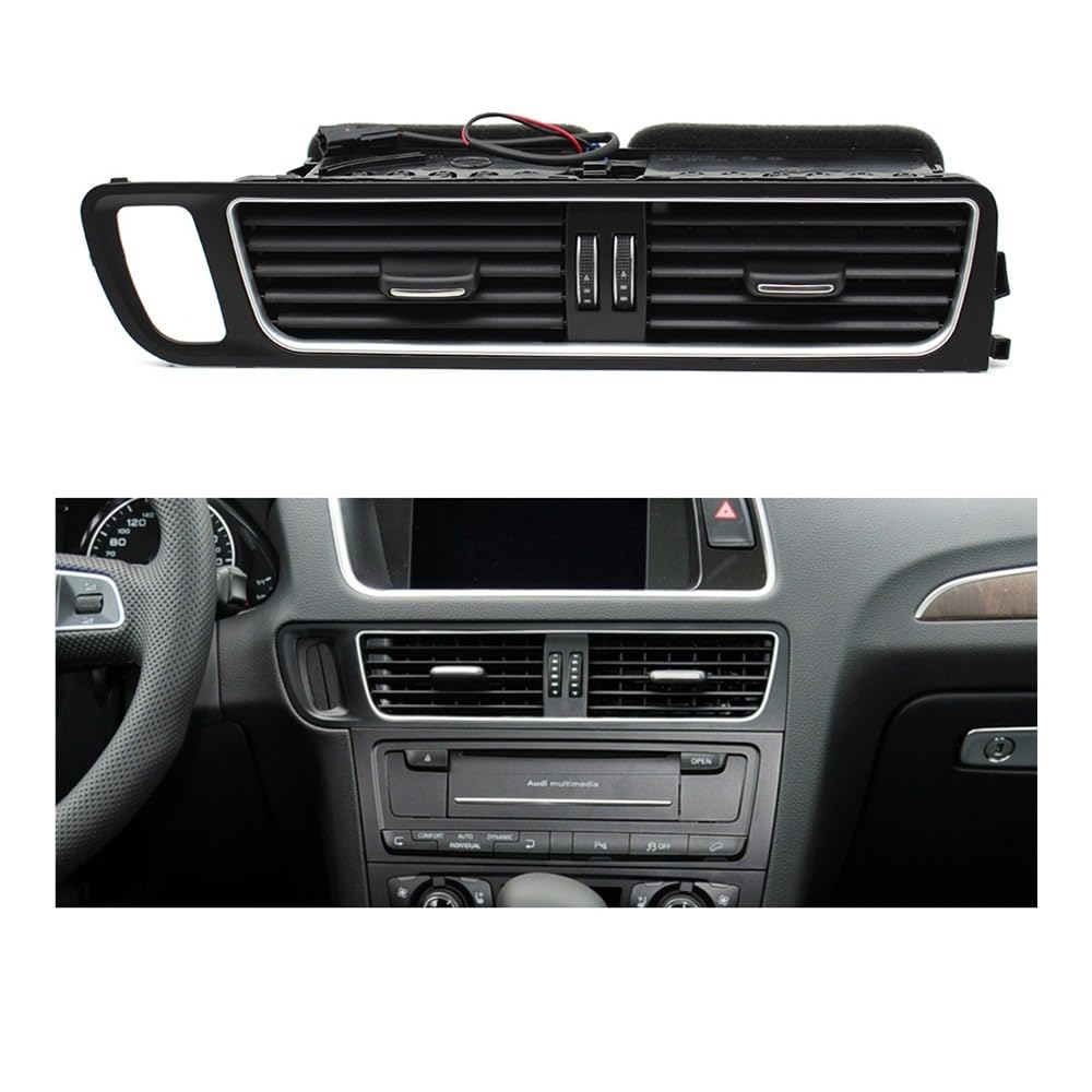 XARNUH Frontluftgitter Für Q5 2009-2018 LHD Front Dash Mitte Links Rechts Klimaanlage AC Vent Grille Rahmen Outlet Montage 8R1820951 8R1820901(LHD-Central) von XARNUH