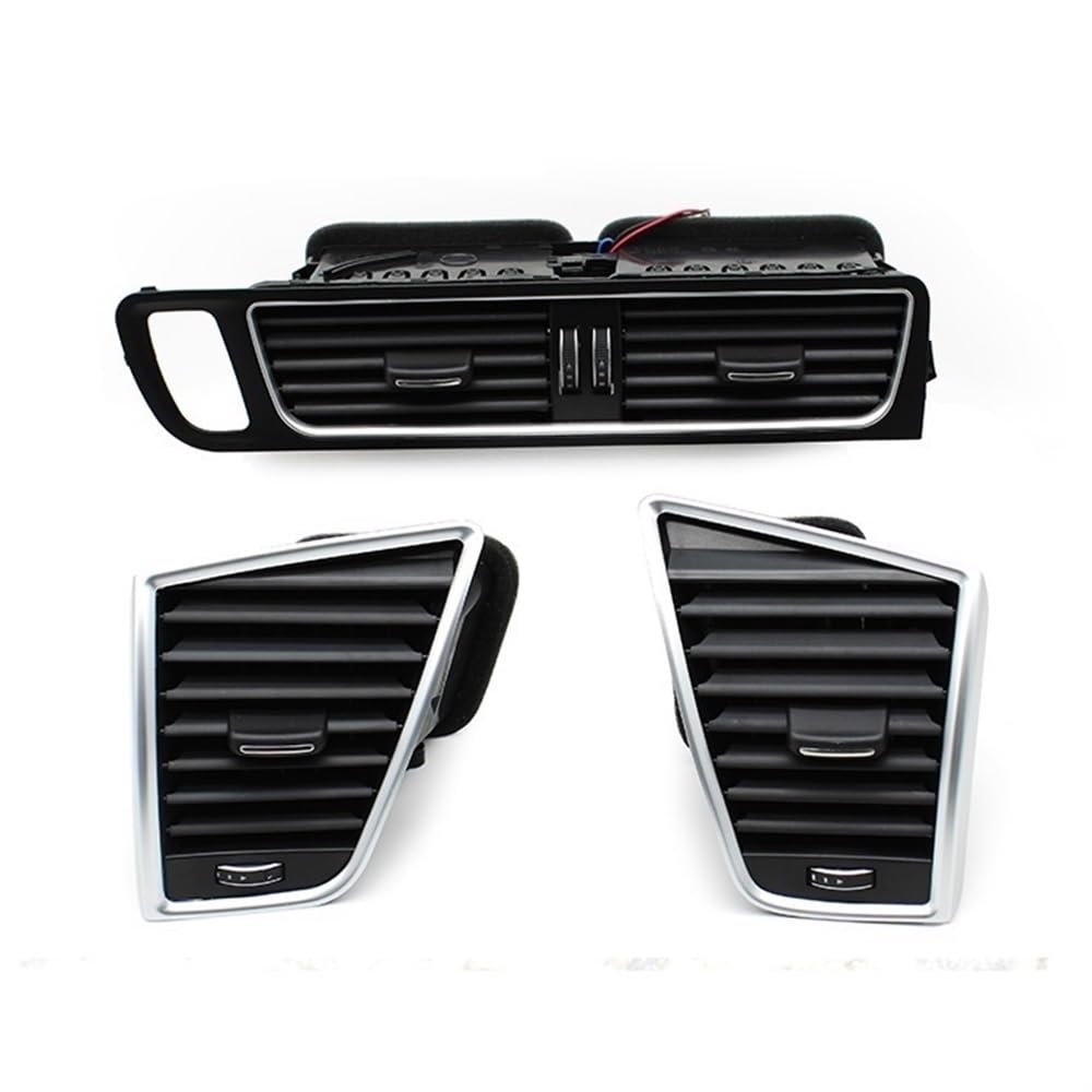 XARNUH Frontluftgitter Für Q5 2009-2018 LHD Front Dashboard Links Rechts Mitte Klimaanlage AC Vent Grille Outlet Montage 8R1820951 8R1820901(LHD- a Set) von XARNUH