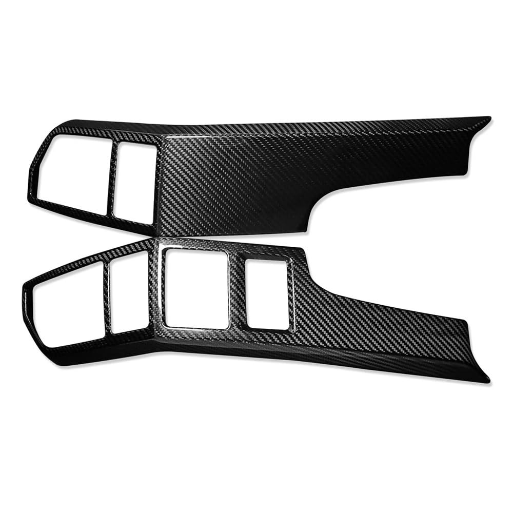 XARNUH Frontluftgitter Für Raptor 2015-2020 Auto Carbon Fiber Vorne Links Rechts AC Vent Grille Rahmen Trim Abdeckung Dekoration Aufkleber(Central AC Vent Trim) von XARNUH