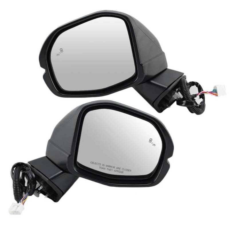 XARNUH Für CRV 2023-2025 9 Draht Seite Rückspiegel Montage Blind Spot Automatische Klapp Rückspiegel Auto Zubehör Manueller Seitenspiegel(1 Pair) von XARNUH