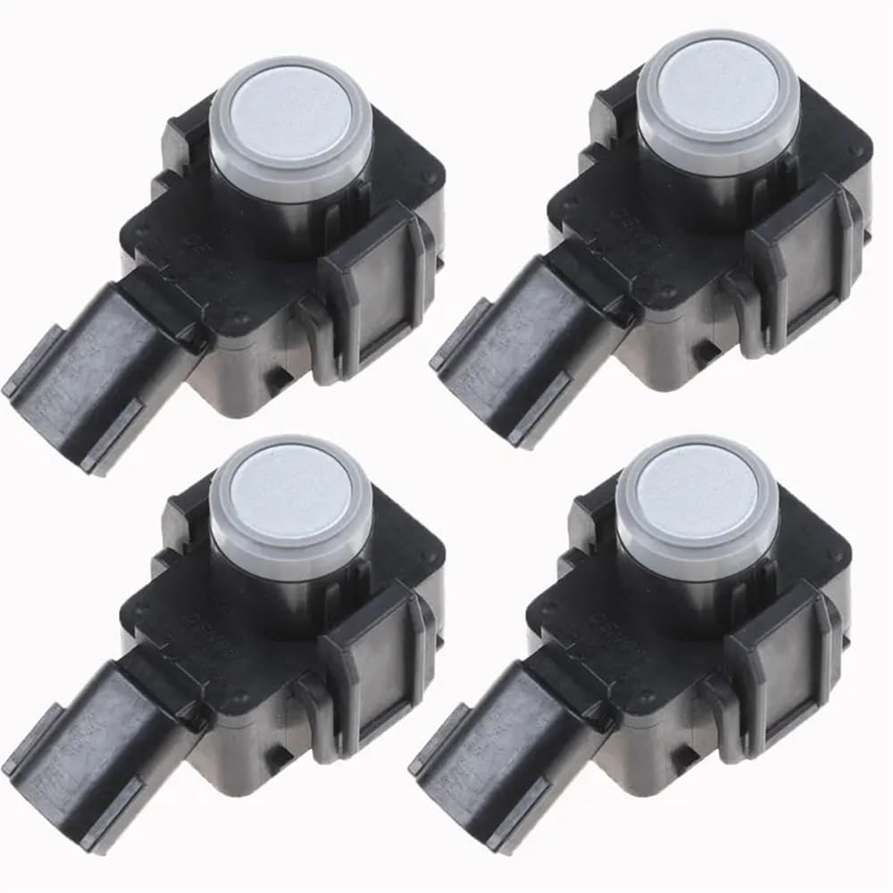 XARNUH Parksensor PDC Sensor Für Alphard Für Vellfire Für Harrier 89341-58060 8934158060 PDC Parkplatz Sensor PDC Rückfahr Unterstützen Sensor Park Assist Objektsensor(Silver 4 PCS) von XARNUH