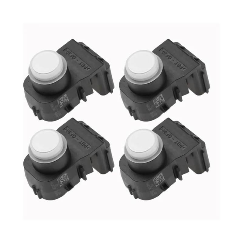 XARNUH Parksensor PDC Sensor Für Hyundai Für Accent 95720-H5000 95720H5000 4PCS PDC Parkplatz Sensor PDC Rückfahr Unterstützen Sensor Park Assist Objektsensor(White) von XARNUH