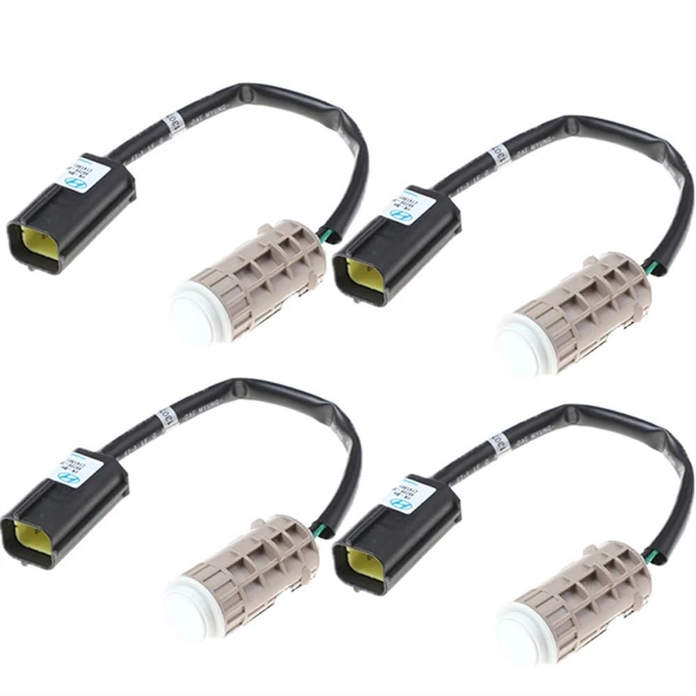 XARNUH Parksensor PDC Sensor Für Hyundai Für Genesis 2009-2014 95720-3M000 957203M000 Umkehr PDC Parkplatz Sensor Rückfahr Unterstützen Sensor Park Assist Objektsensor(White 4 pcs) von XARNUH