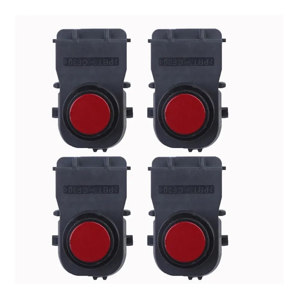 XARNUH Parksensor PDC Sensor PDC Parkplatz Sensor Auto Zubehör 95720-H0000 Rückfahr Unterstützen Sensor 95720H0000 Für Kia Park Assist Objektsensor(Red 4 PCS) von XARNUH