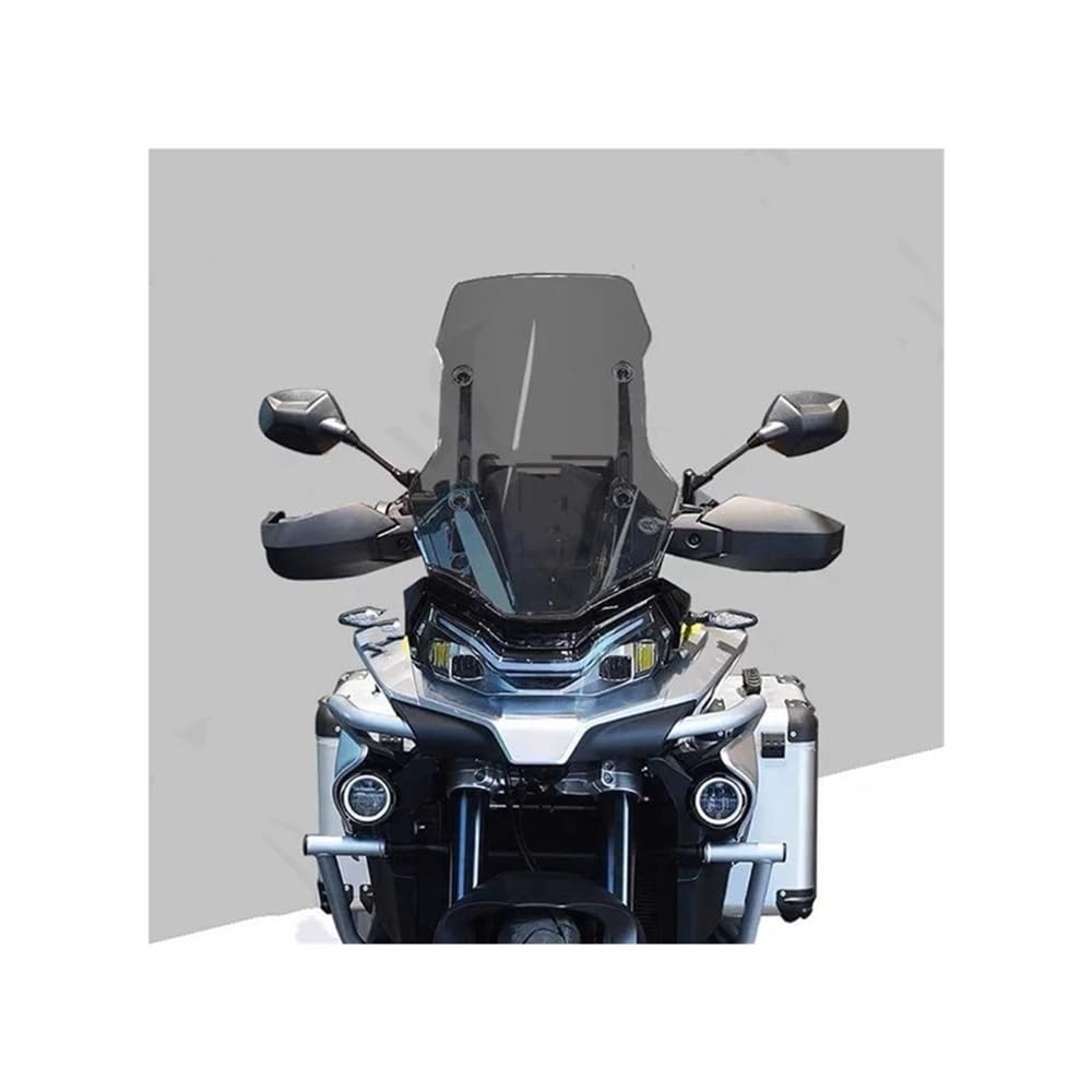 XARNUH Windschild Motorrad Für 800MT 52CM/57CM Motorrad Bildschirm Windschutzscheibe Windschutz Windabweiser Frontverkleidung Deflektor Verkleidung Deflektor(Gray add 5cm) von XARNUH