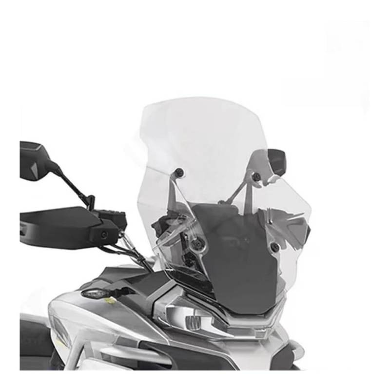 XARNUH Windschild Motorrad Für 800MT Motorrad Windschutzscheibe Windschutz Windabweiser Visier Windschutzscheibe Spoiler Verkleidung Deflektor(Transparent 54CM) von XARNUH