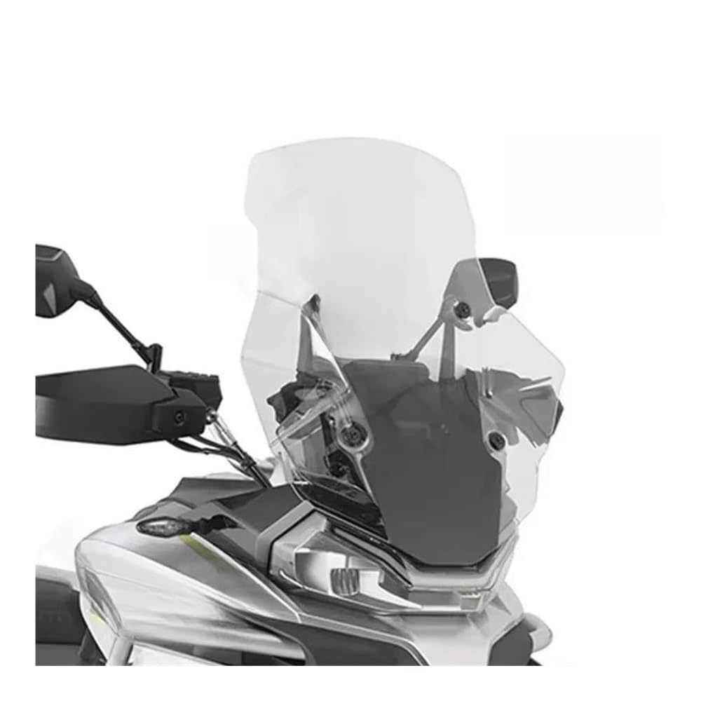 XARNUH Windschild Motorrad Für 800MT Motorrad Windschutzscheibe Windschutz Windabweiser Visier Windschutzscheibe Spoiler Verkleidung Deflektor(Transparent 59CM) von XARNUH