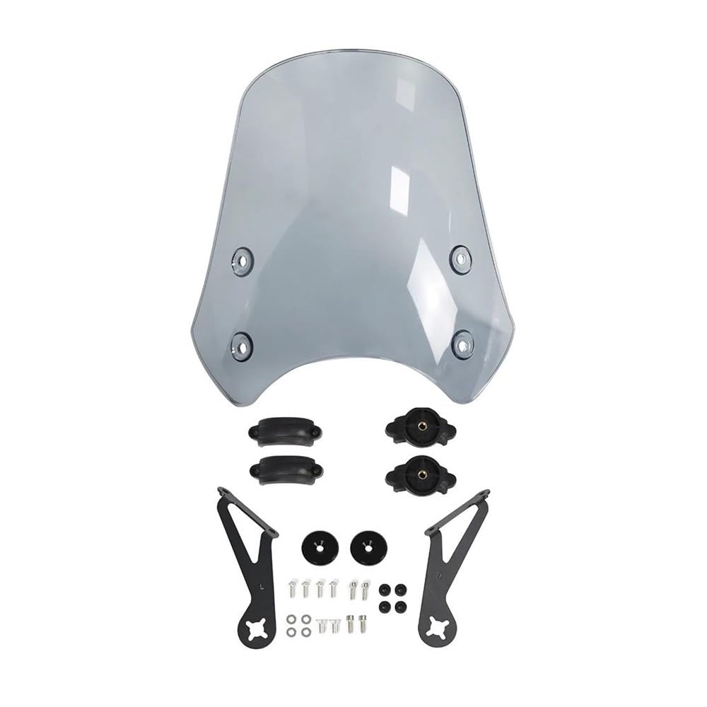 XARNUH Windschild Motorrad Für Dyna Für Softail Für Slim Für FXST Für FXDC Für Super Für Glide 2013-2019 Motorrad Windschutzscheibe Windabweiser 50 Mm Verkleidung Deflektor(Light) von XARNUH