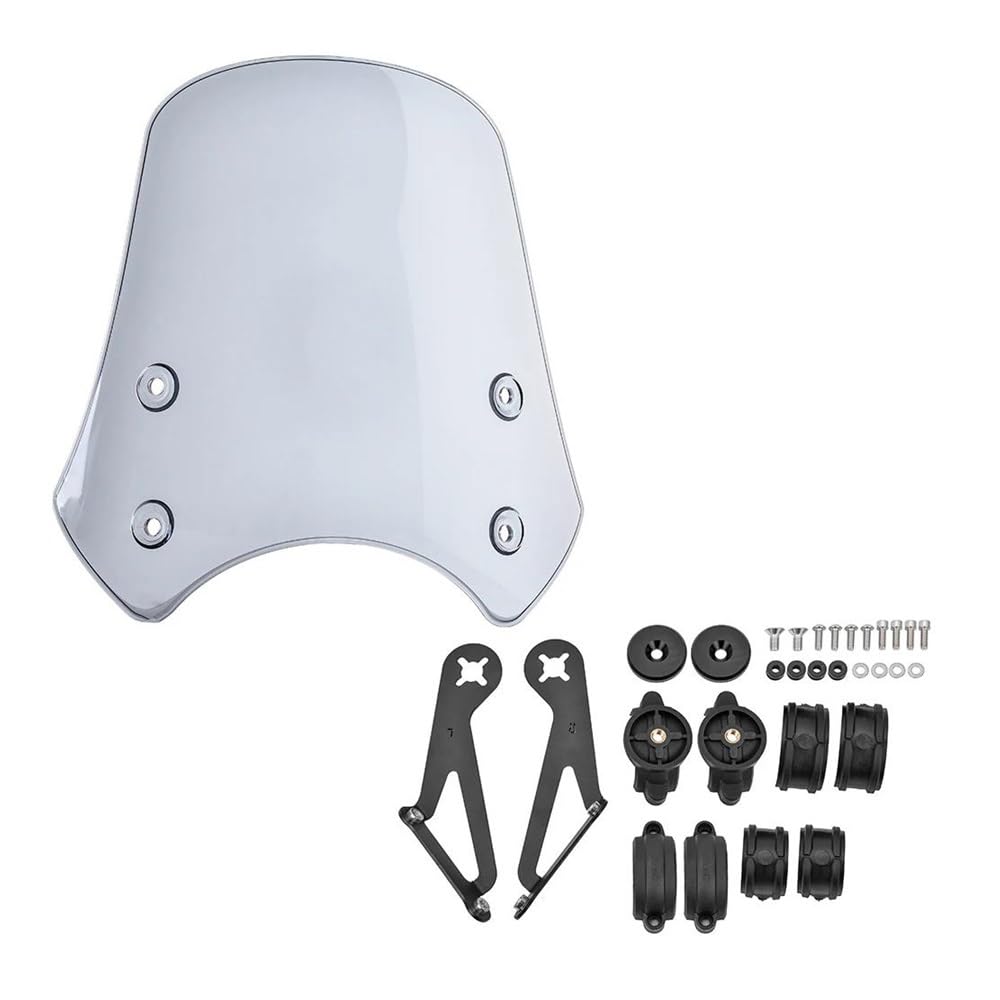 XARNUH Windschild Motorrad Für FXDF Für Fett Für Bob Für FLD Für Switch Für Straße Motorrad Windschutzscheibe Windschutz Deflektor 40~50 MM Verkleidung Deflektor(Styles 1) von XARNUH