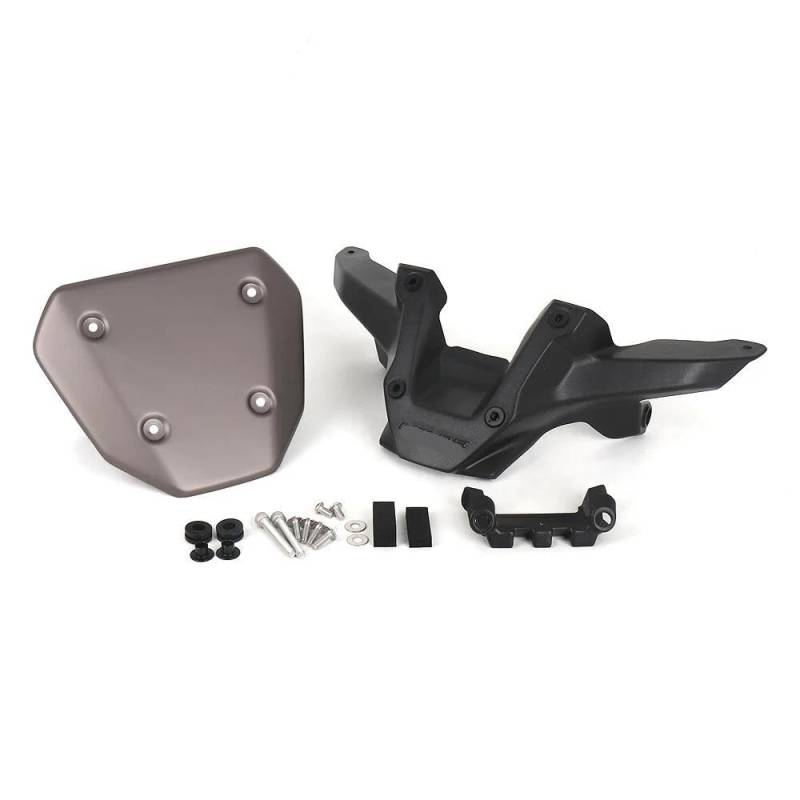 XARNUH Windschild Motorrad Für MT 09 2024 Motorrad Zubehör Windschutz Windabweiser Kit Motorrad Windschutzscheibe Verkleidung Deflektor(Bronze) von XARNUH