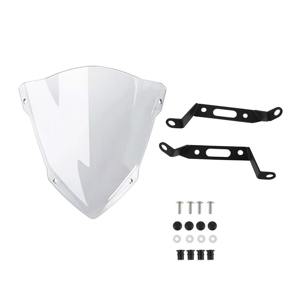 XARNUH Windschild Motorrad Für MT07 2018 2019 2020 Windschutzscheibe Windschutz Motorrad Front Windabweiser Bildschirm Zubehör Verkleidung Deflektor(Styles 1) von XARNUH