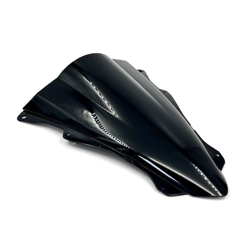 XARNUH Windschild Motorrad Für NI&NJA Für ZX-4RR Für ZX-4R 2023 Windschutzscheibe Windschutz Windabweiser Zubehör Moto Verkleidung Deflektor(A Black) von XARNUH