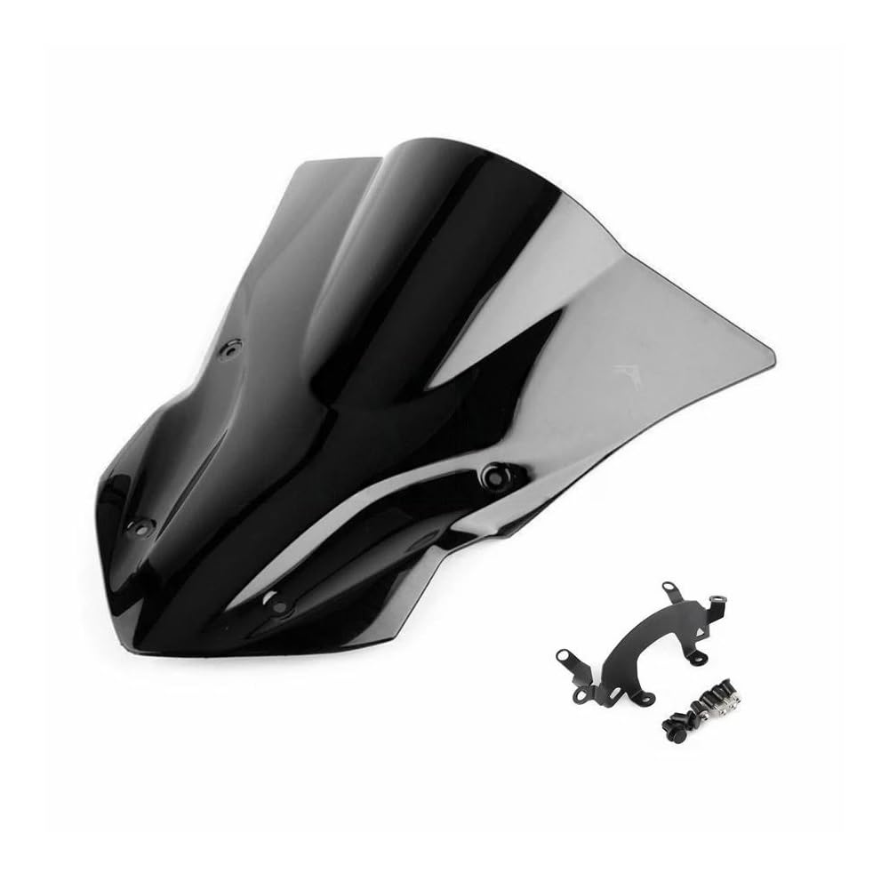 XARNUH Windschild Motorrad Für NI&nja Für Z900 Für ZR900 2017 2018 2019 Motorrad Windschutzscheibe Windschutz Verkleidung Bildschirm Verkleidung Deflektor(Black) von XARNUH