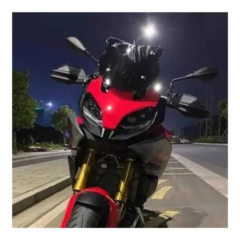 XARNUH Windschild Motorrad Für S 1000XR 2020 2021 2022 Windschutzscheibe Für Sport Windschutzscheibe Windabweiser Windschutzscheibe Spoiler Verkleidung Deflektor(Black) von XARNUH