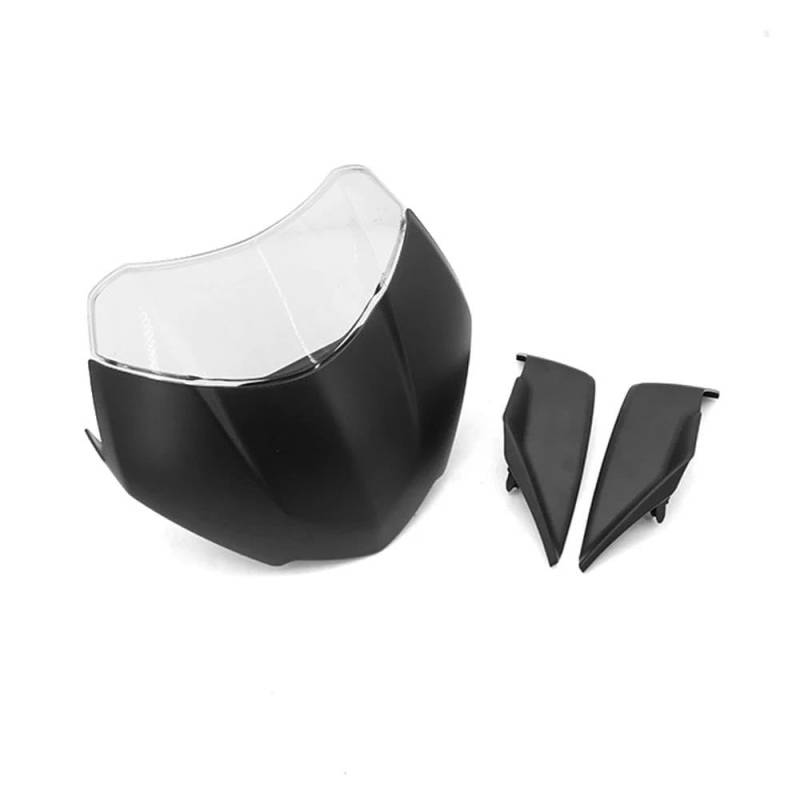 XARNUH Windschild Motorrad Für Speed Für Triple Für 1200RS Für 1200 RR 2021 Windschutzscheibe Windschutz Teile Verkleidung Deflektor(Matte Black) von XARNUH