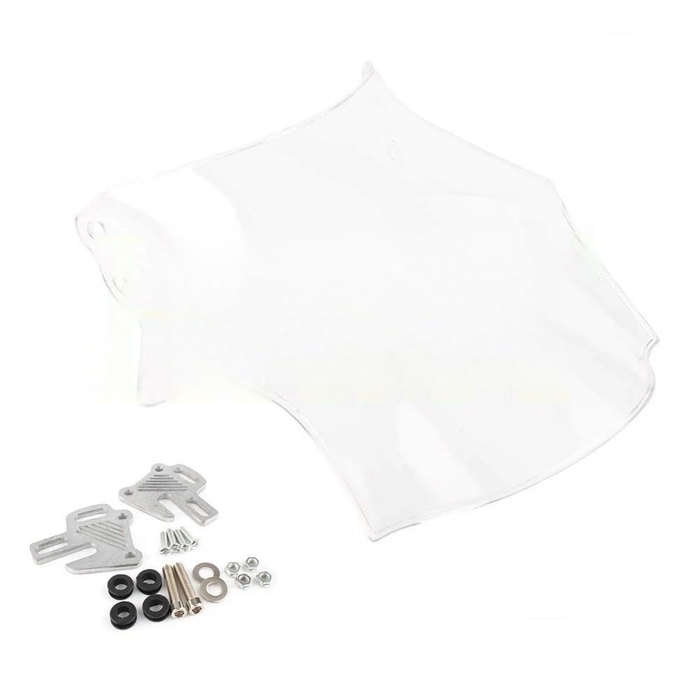 XARNUH Windschild Motorrad Für Suzuki Für GSF650 Für GSF1250 Für GSF1200 Für GSF1400 Motorrad Windabweiser Windschutzscheibe Windschutz Verkleidung Deflektor(White) von XARNUH