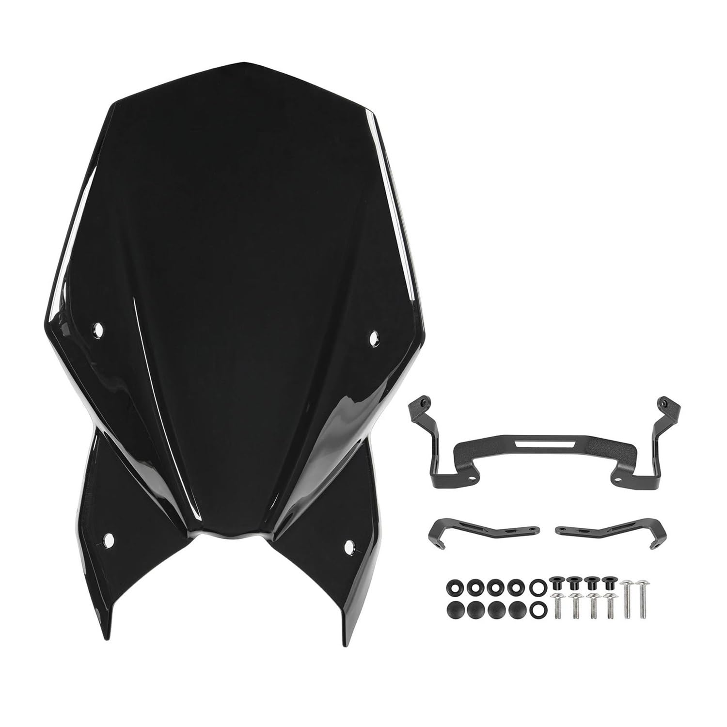 XARNUH Windschild Motorrad Für Suzuki Für GSX-S1000 Für GSX-S950 2021-2023 Windschutzscheibe Windschutz Motorrad Windabweiser Bildschirm Verkleidung Deflektor(Black) von XARNUH