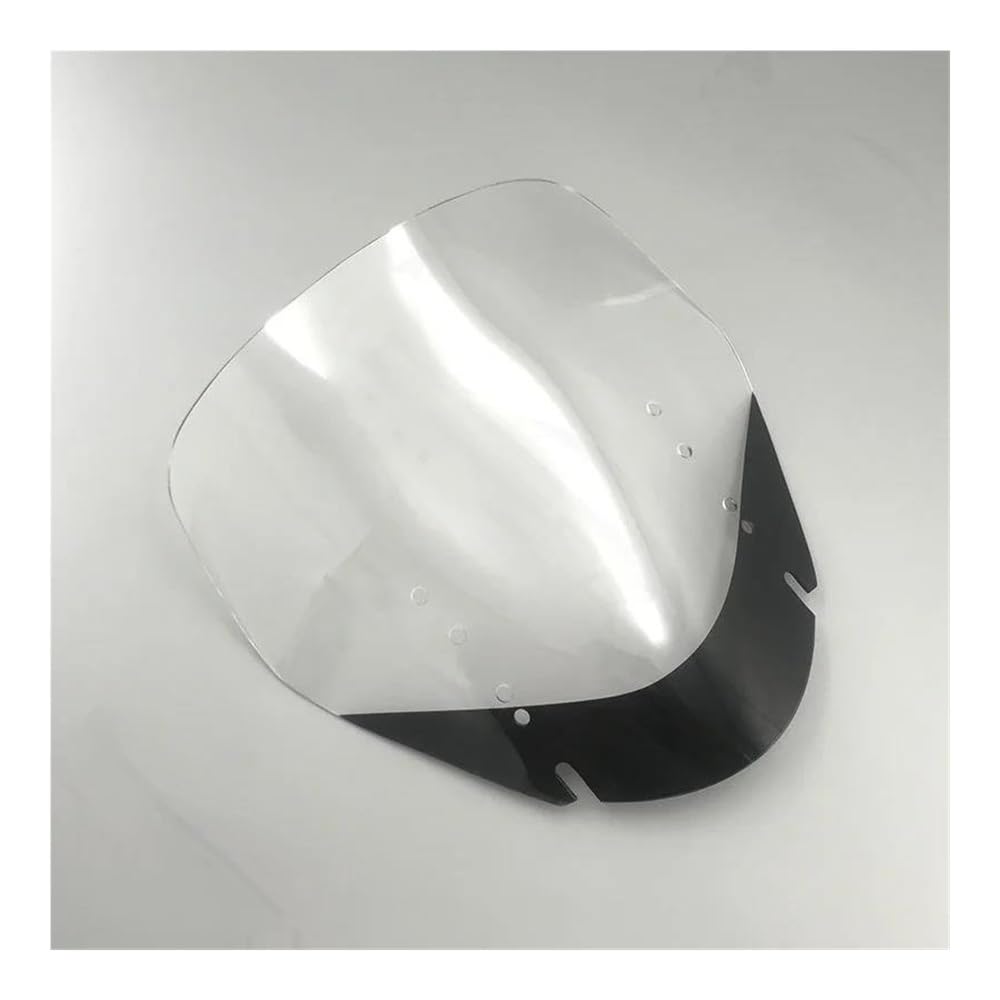 XARNUH Windschild Motorrad Für Suzuki Für Vstrom Für DL650 Für DL1000 2004-2011 Motorrad Windschutz Windabweiser Verkleidung Deflektor(387MM Clear and BK) von XARNUH