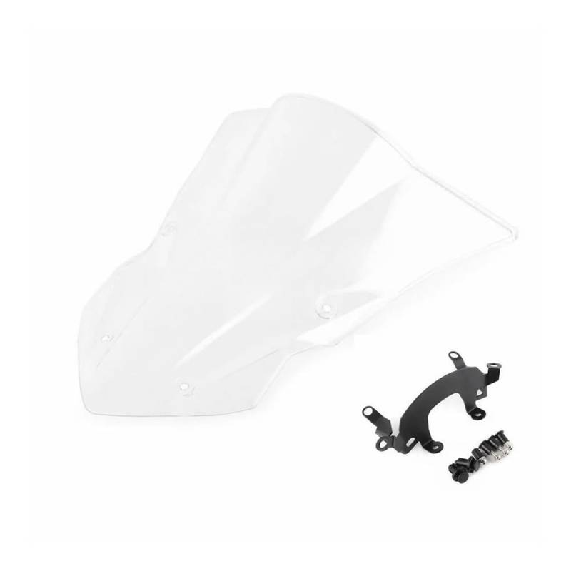 XARNUH Windschild Motorrad Für XVS1100 Motorrad Windschutzscheibe Windschutz Verkleidung Bildschirm Motorrad Windschutzscheibe Verlängerung Verkleidung Deflektor(White) von XARNUH