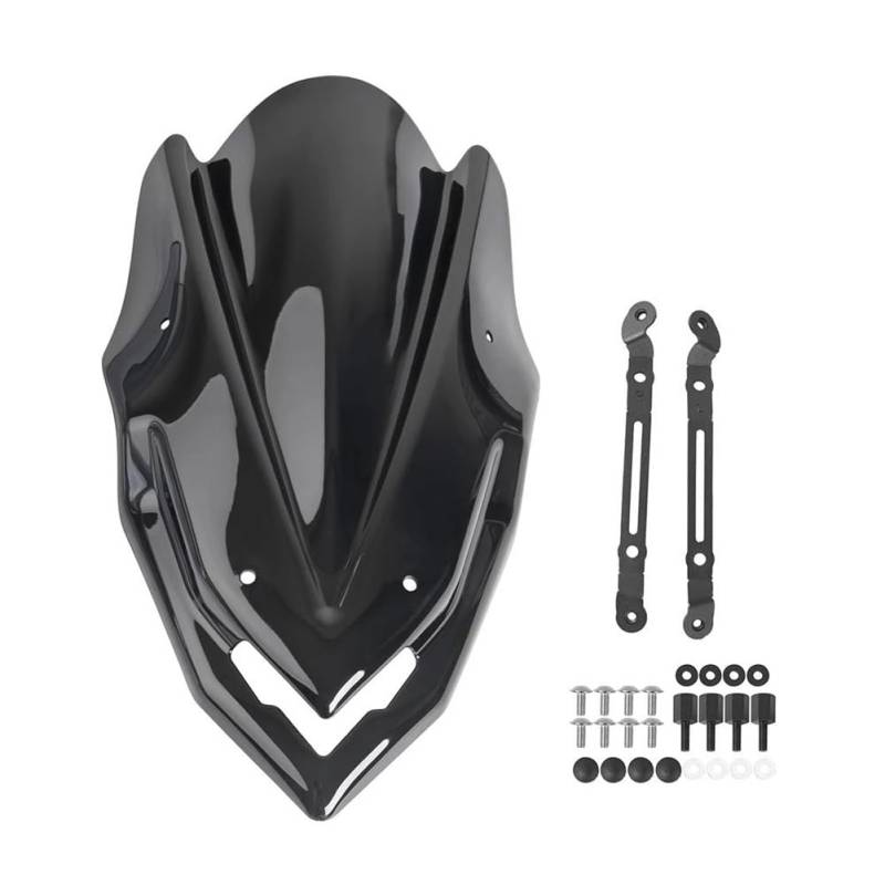 XARNUH Windschild Motorrad Für Z 900 2017 2018 2019 Für Sport Für Touring Windschutzscheibe Windschutz Motorrad Windabweiser Bildschirm Verkleidung Deflektor(Black) von XARNUH