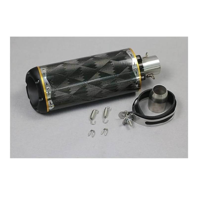 Moto Auspuffrohr 51mm Universal Motorrad Auspuff Schalldämpfer Auspuff Endrohr Flucht Moto Rohr Motorrad Auspuff Tipps Schalldämpfer Schalldämpfer Rohr von XAVIERAS